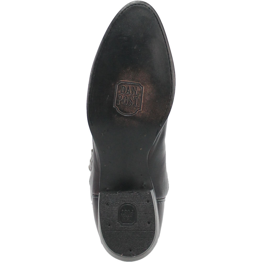 Dan Post Men’s Milwaukee 13” Round Toe Cherry Black Cowboy Boot