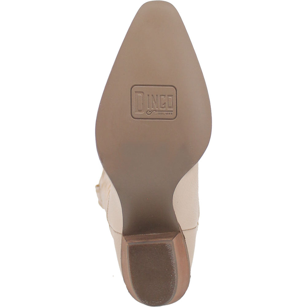 Dingo High Cotton Sand Leather Western Boots for Women