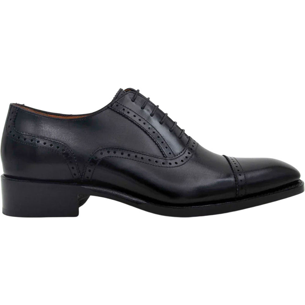 Ugo Vasare Jonathan Black High Heel Cap Toe Shoes