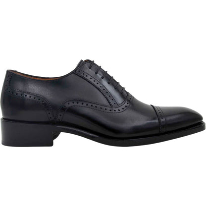 Ugo Vasare Jonathan Black High Heel Cap Toe Shoes