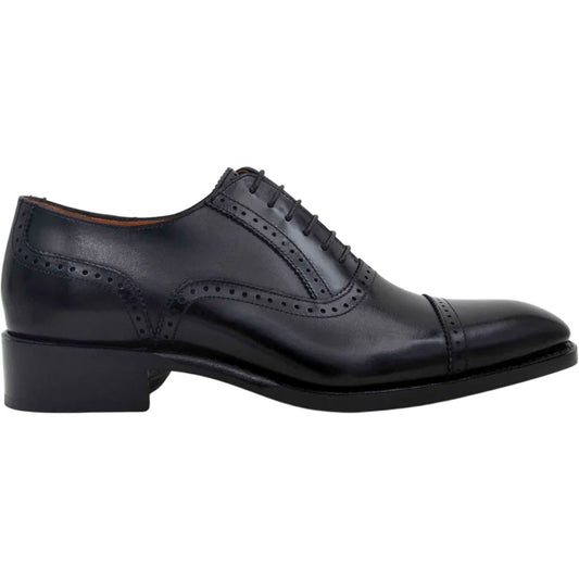 Ugo Vasare Jonathan Black High Heel Cap Toe Shoes
