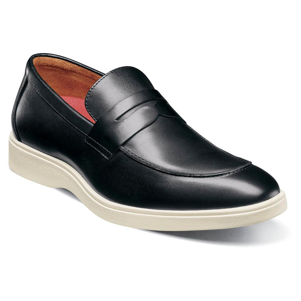 Spencer Moc Toe Penny Slip On | Stacy Adams Dress Loafers in Black for Men