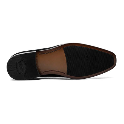 Florsheim Postino Black Velvet Textile Plain Toe Dress Loafer (USA Men Size)