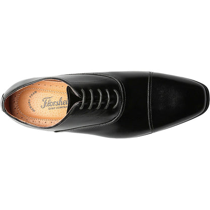 Florsheim Corbetta Black Smooth Leather Cap Toe Oxford Shoes (USA Men Size)