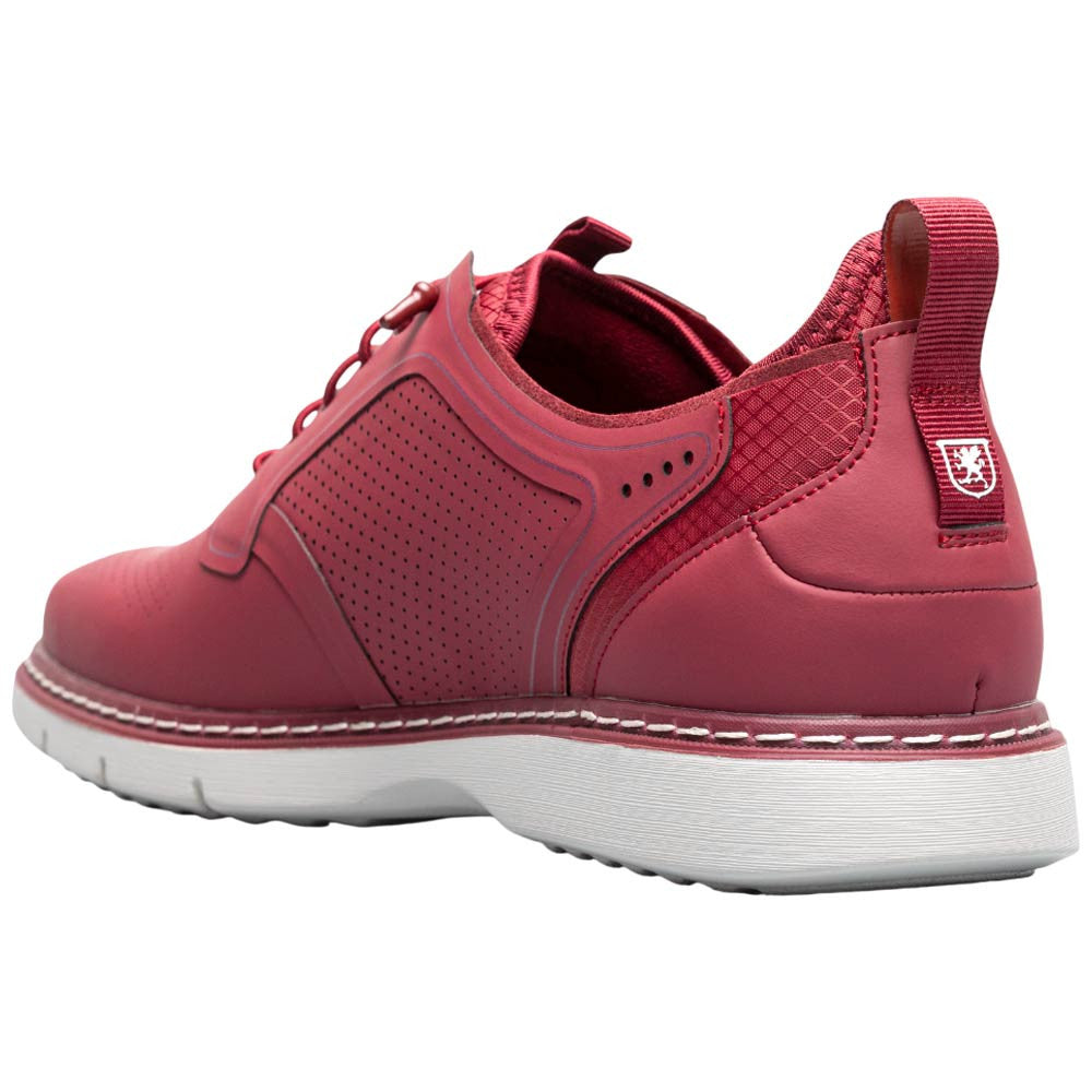 Stacy Adams Synchro Plain Toe Elastic Lace Raspberry Casual Hybrid Shoes for Men