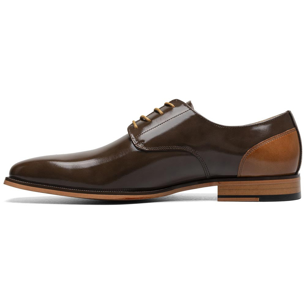 Stacy Adams Palmento Smooth Leather Brown Modified Cap Toe Oxford (US Men Size)