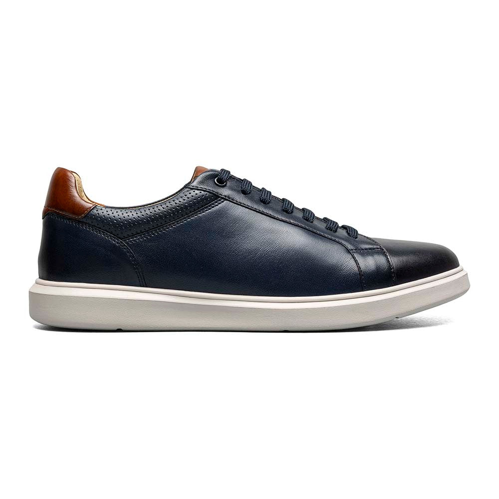 Florsheim Social Navy Smooth Leather Lace to Toe Casual Sneaker (USA Men Size)