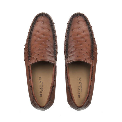 Mezlan Brandy Genuine Ostrich Dress Moccasin