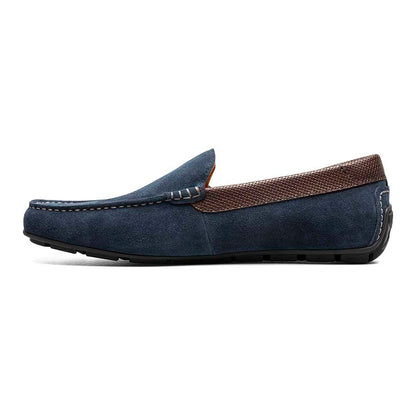 Florsheim Motor Navy Suede Leather Moc Toe Venetian Driving Shoe (USA Men Size)