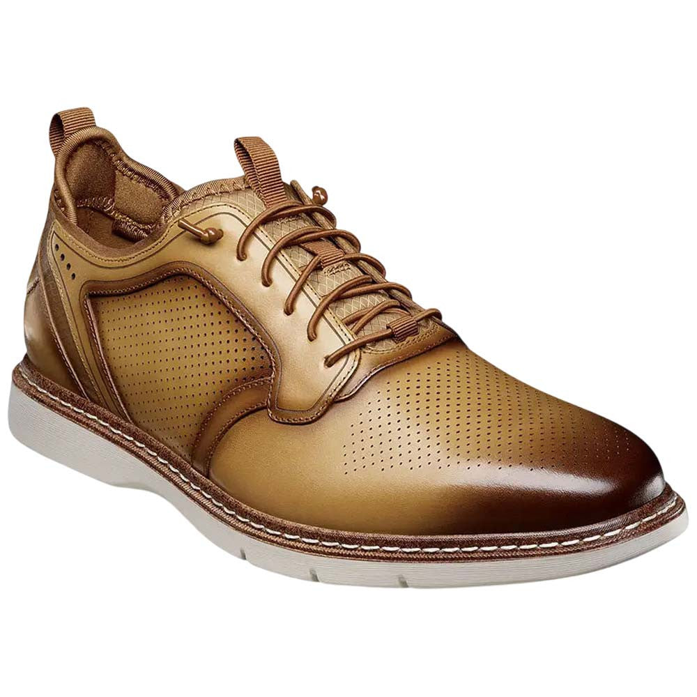 Stacy Adams Sync Plain Toe Elastic Lace Natural Casual Hybrid Shoes for Men
