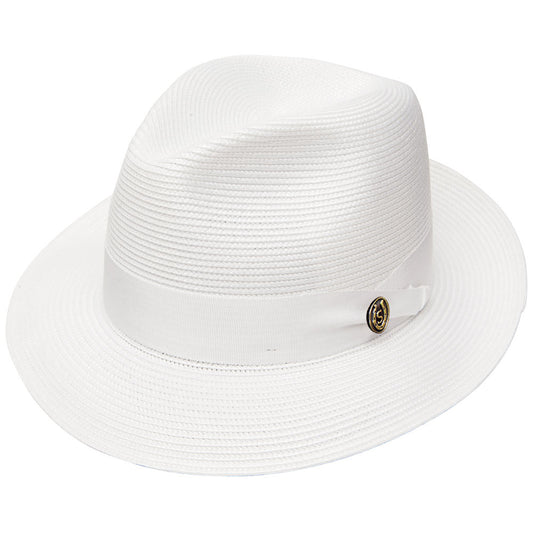 Stetson Rosebud White Florentine Milan Straw Hat