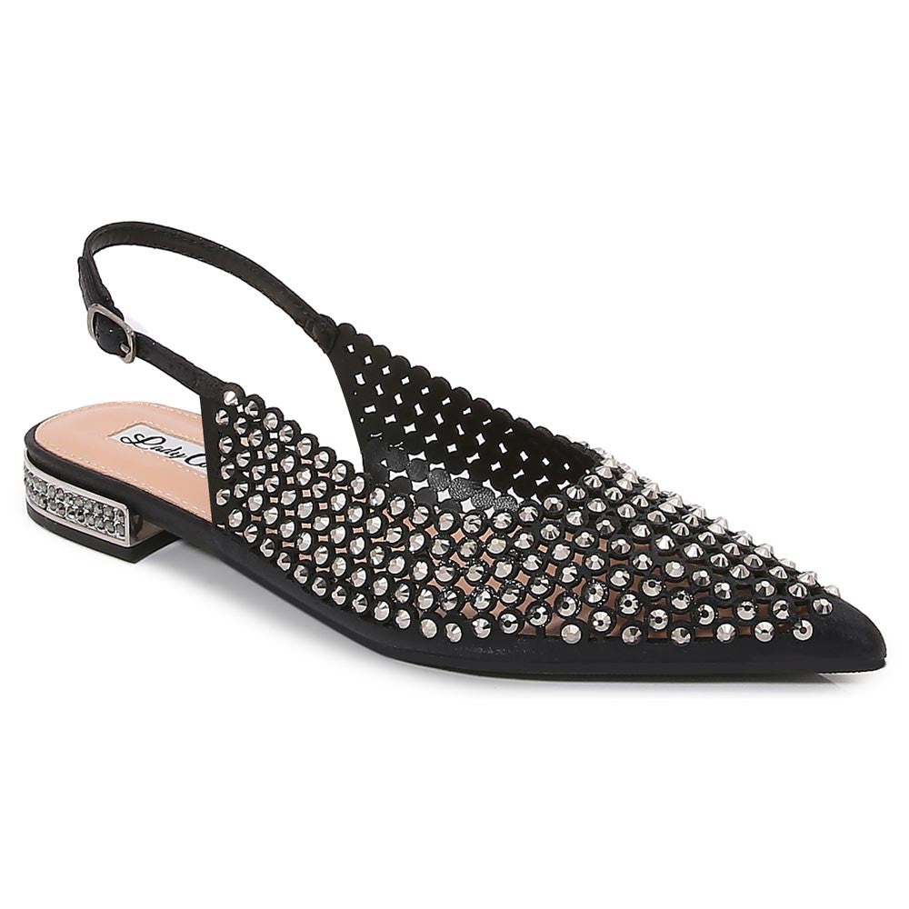 Lady Couture 0.75” Heel Emmy Flats in Black