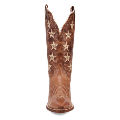Laredo Serenade Brown Leather Snip Toe Western Cowgirl Boots (USA Women Size)