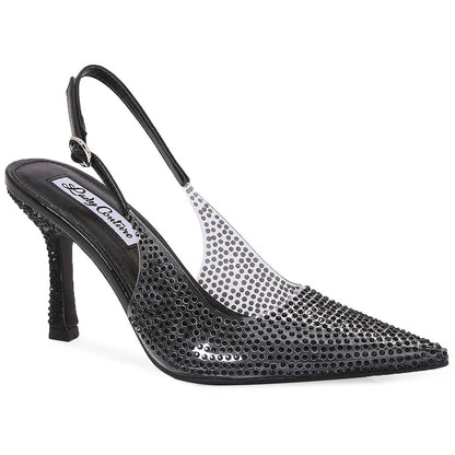 Lady Couture Irene 3.5” High Heel Pumps in Black