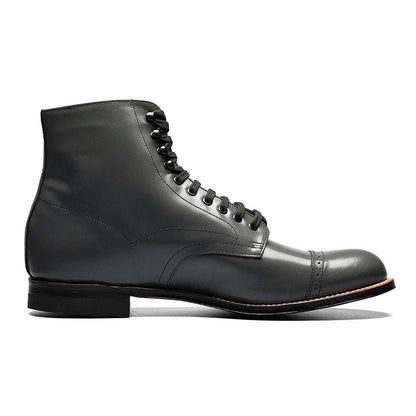 Stacy Adams Men's Madison Grey Leather Cap Toe Dress Boots