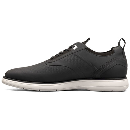Stacy Adams Men’s Plain Toe Black Elastic Lace Up Casual Hybrid Everidge
