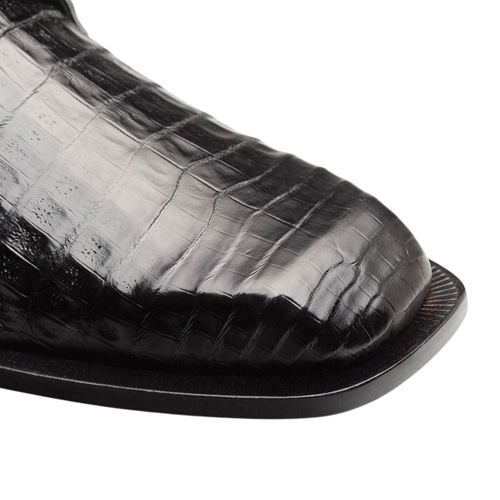 Mezlan of Spain Ugo Genuine Crocodile Skin Lace Up Dress Shoes in Black