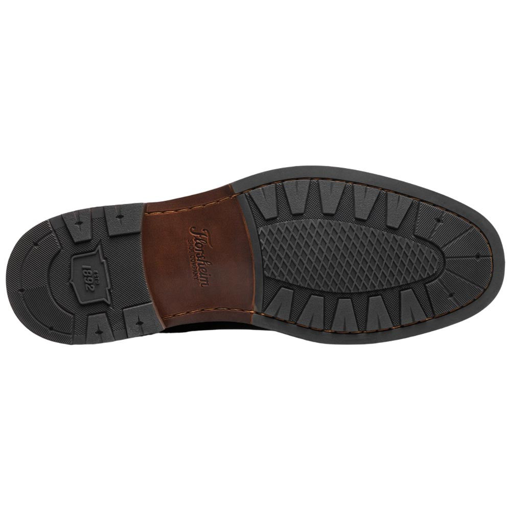 Florsheim Anthem Plain Toe Chelsea Black Leather Boot for Men