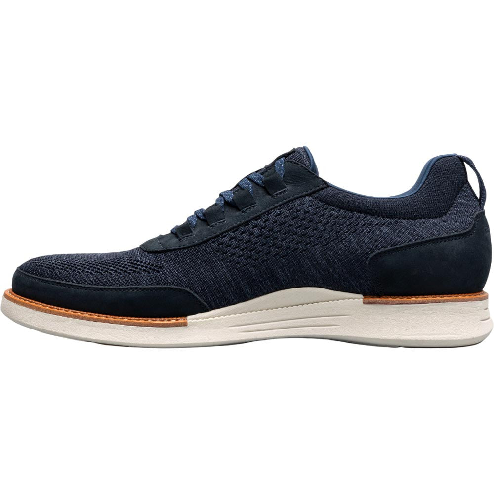 Florsheim Launch Navy Knit Elastic Lace Moc Toe Casual Loafers (USA Men Size)