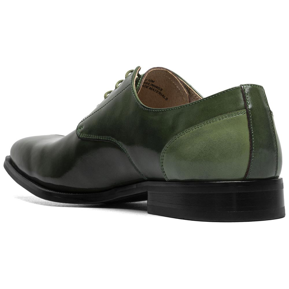 Stacy Adams Palmento Smooth Leather Green Modified Cap Toe Oxford (US Men Size)