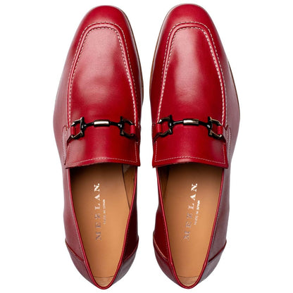 Mezlan Men’s Rios II Flex Red Ornament Calfskin Moc Toe Dress Loafer
