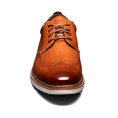 Stacy Adams Synergy Cognac Smooth Leather Mens Wingtip Oxford