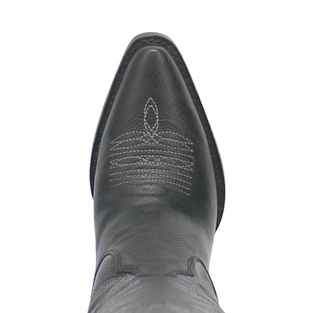 Dingo High Cotton Black Leather Snip Toe Western Cowgirl Boots (USA Women Size)