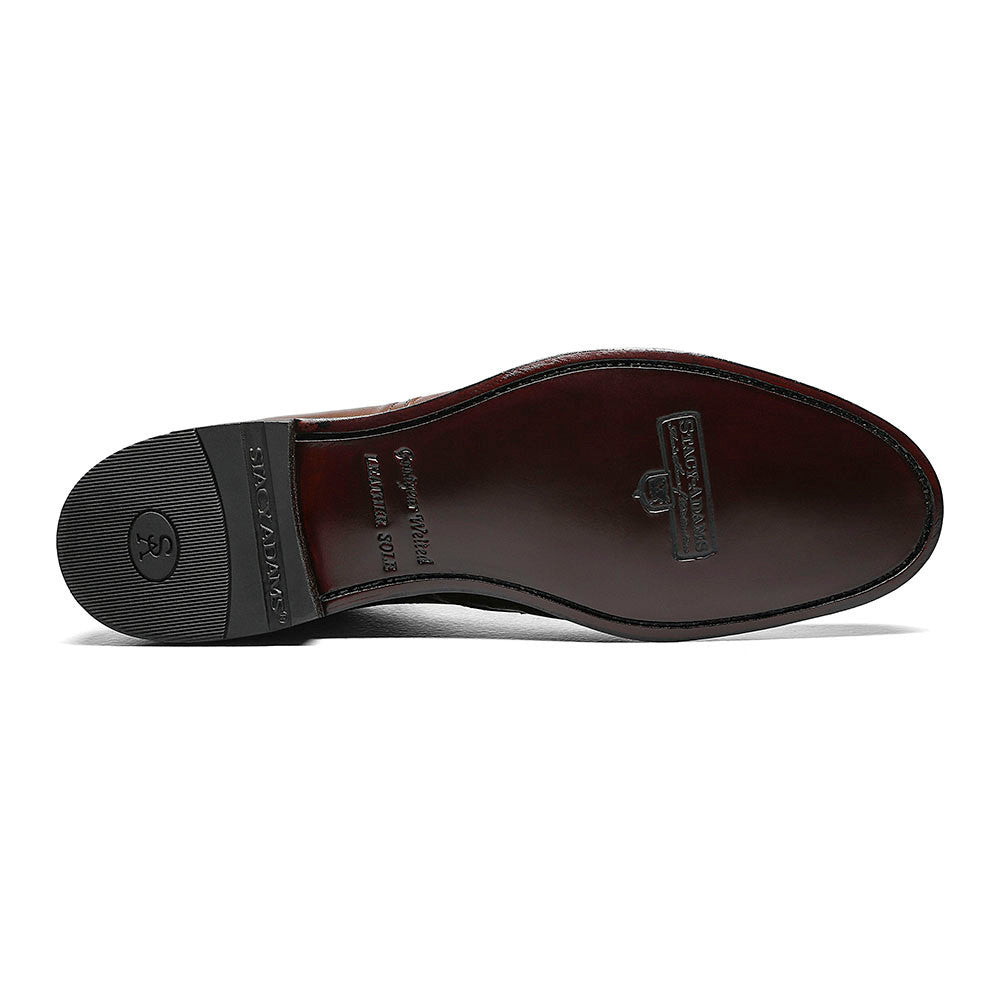 Stacy Adams Madison Brown Leather Cap Toe Boots