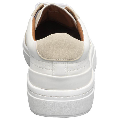 Stacy Adams Dorian White Smooth Leather Moc Toe Casual Shoes (USA Men Size)