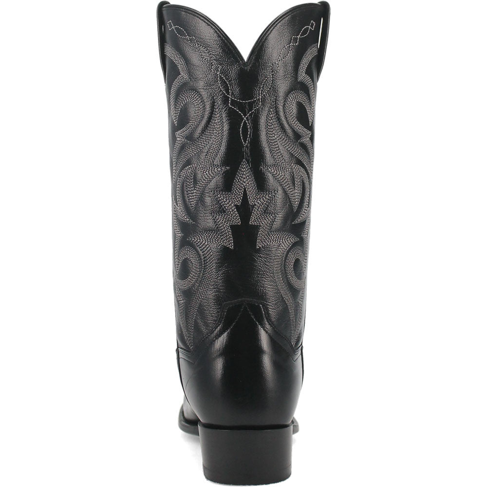 Dan Post Men’s Milwaukee 13” J Pointed Toe Black Cowboy Fine Leather Boot