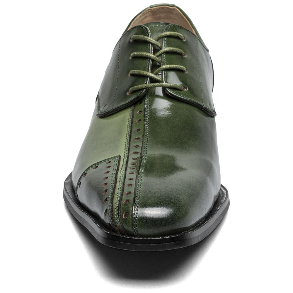 Stacy Adams Palmento Smooth Leather Green Modified Cap Toe Oxford (US Men Size)