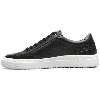Stacy Adams Dorian Black Smooth Leather Moc Toe Casual Shoes (USA Men Size)