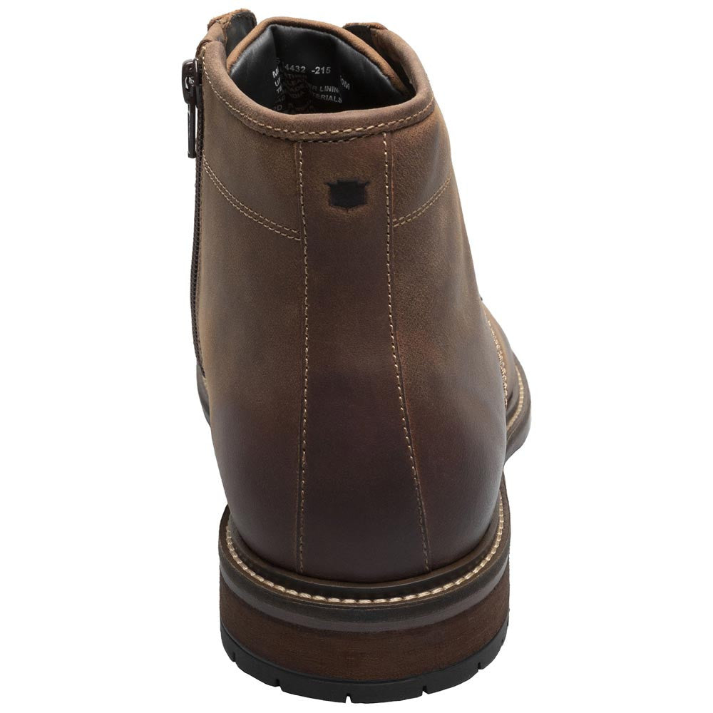 Florsheim Forge Brown CH Smooth Leather Plain Toe Lace Up Boots (US Men Size)