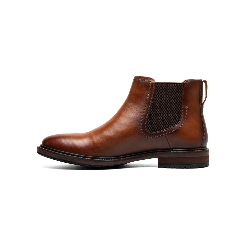 Florsheim Forge Cognac Smooth Leather Plain Toe Gore Chukka Boots (USA Men Size)