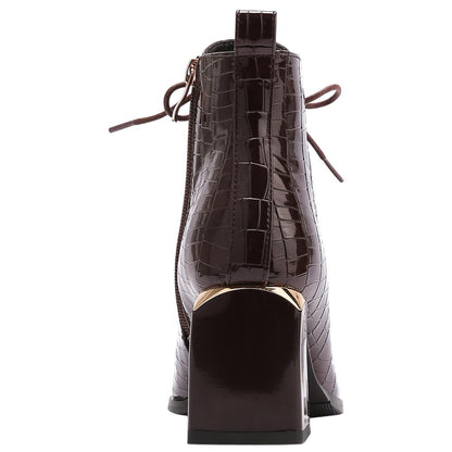 Lady Couture Fantastic Brown Style Forward Ankle Boots