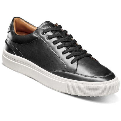 Stacy Adams Dorian Black Smooth Leather Moc Toe Casual Shoes (USA Men Size)
