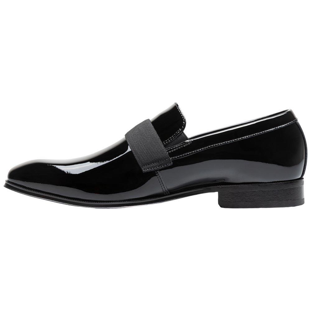 Florsheim Men's Hi Shine Black Patent Leather Strap Loafer Tux