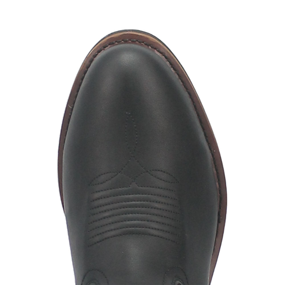 Dan Post Men’s Albuquerque 12” Round Toe Black Leather Cowboy Boot