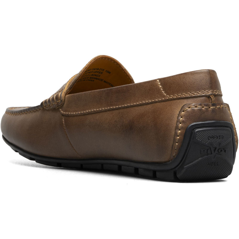 Florsheim Motor Brown Smooth Leather Moc Toe Penny Driving Shoes (USA Men Size)