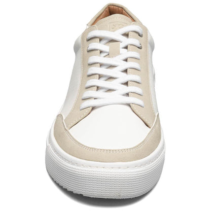 Stacy Adams Dorian White Smooth Leather Moc Toe Casual Shoes (USA Men Size)