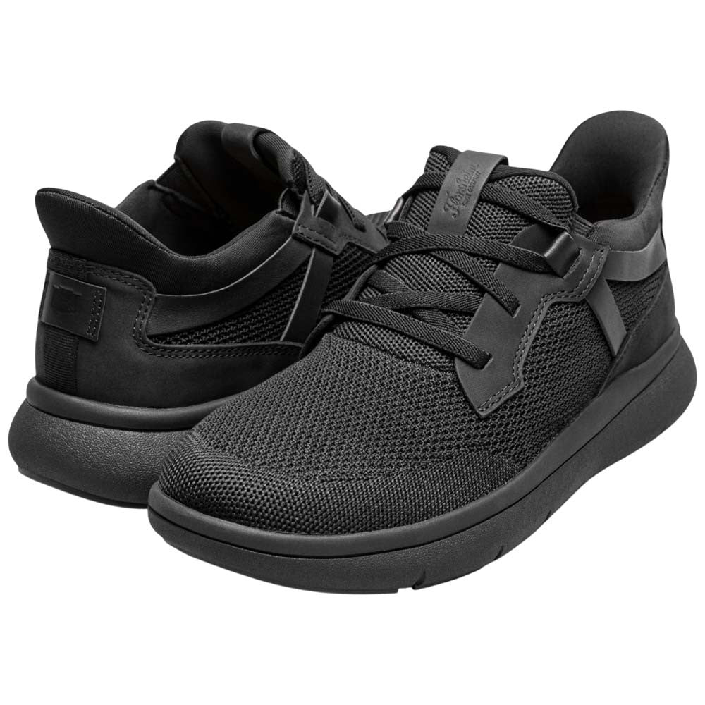 Florsheim Fleet Black Knit Elastic Lace Slip-On Casual Sneaker for Men