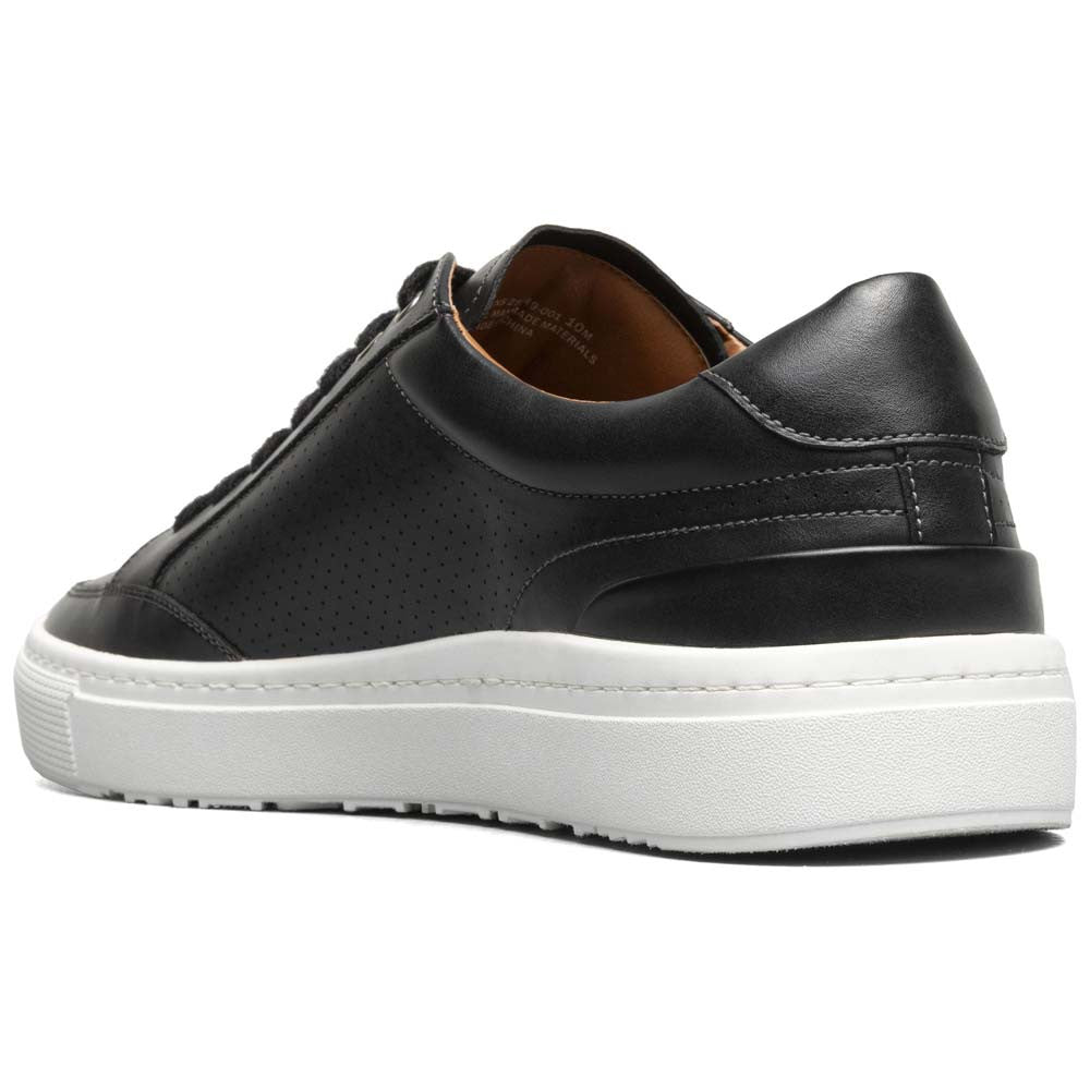 Stacy Adams Dorian Black Smooth Leather Moc Toe Casual Shoes (USA Men Size)