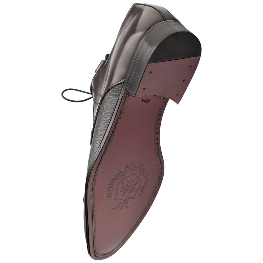 Capello Hi-Shine/Calf Grey Cap Toe Derby | Mezlan Dress Shoes for Men