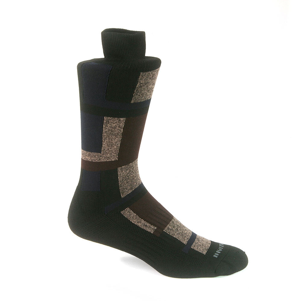 Remo Tulliani Sioux Brown & Taupe Men's Dress Socks