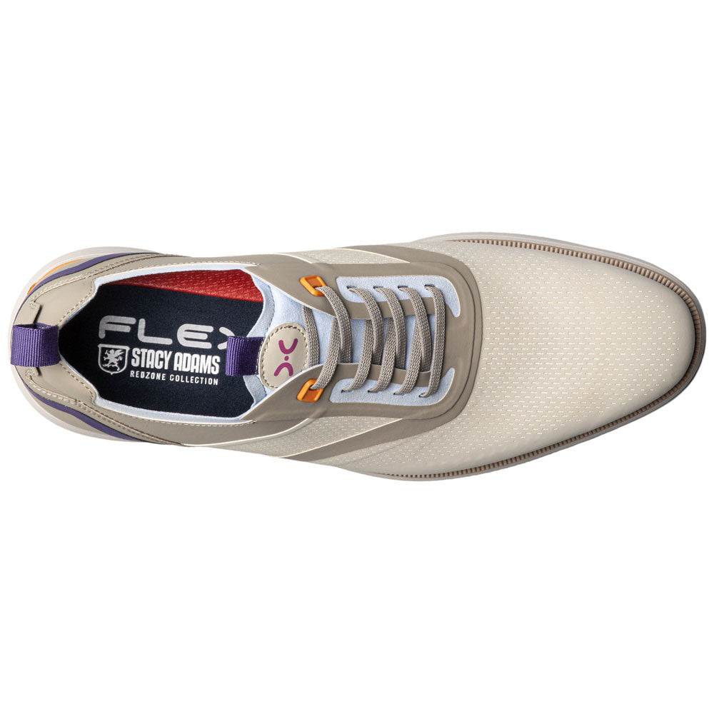 Stacy Adams Men’s Plain Toe Cream Elastic Lace Up Casual Hybrid Everidge