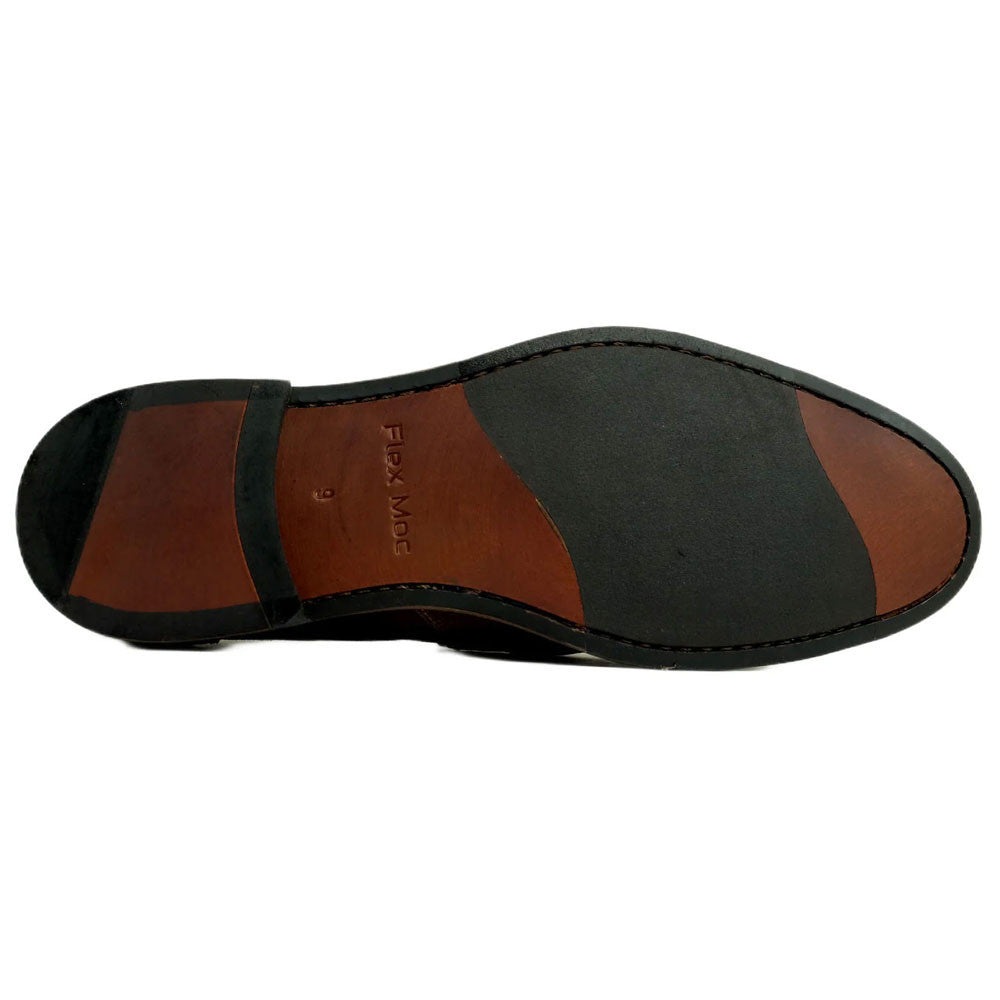 Alan Payne Miami Brown Suede Leather Moc Toe Dress Loafers