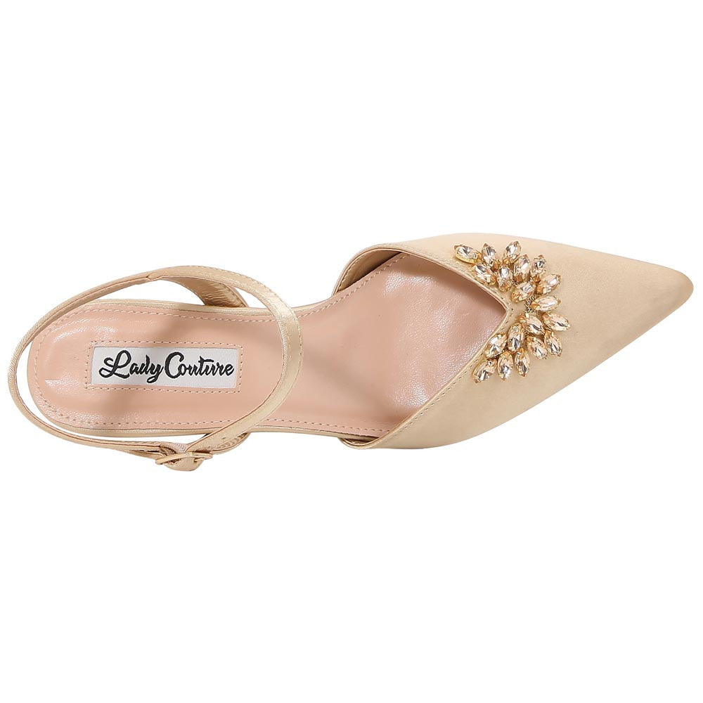 Lady Couture 2" Heel Classy Pump in Gold