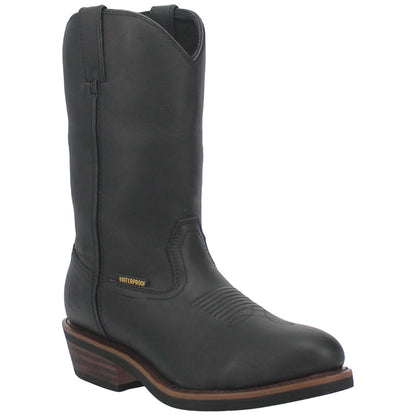 Dan Post Men’s Albuquerque 12” Round Toe Black Leather Cowboy Boot