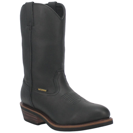 Dan Post Men’s Albuquerque 12” Round Toe Black Leather Cowboy Boot