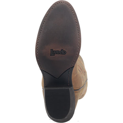 Laredo Bridget Tan Leather Round Toe Western Cowgirl Boots (USA Women Size)